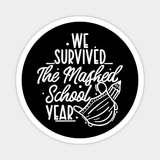 Summer Teacher Gifts, We Survived The Masked School Year, Teacher Summer Outfits, End of the Year Teacher Gifts Magnet